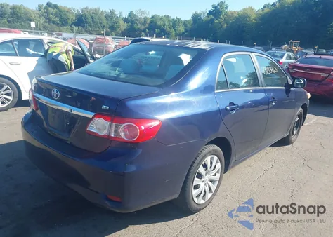 2012 Toyota Corolla Le z USA, uszkodzony, nr VIN 2T1BU4EE0CC825846